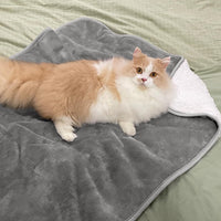 Soft Waterproof Blanket for Bed Couch Sofa - 30x40 inches / Grey - image 2