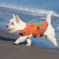 Dog Life Jacket, Good Visibility Pet Swimming Vest for Boating L – Essentials for Dogs - Orange / XX-Small - image 4