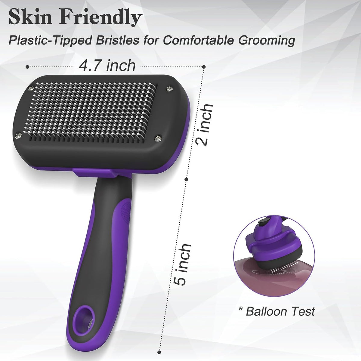 Dipoo Self Cleaning Shedding Brush - Purple - image 4