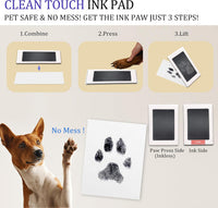 MYPAWLETS Paw Print Frame Kit, Dog/Cat Pawprints Keepsake - Espresso - image 4