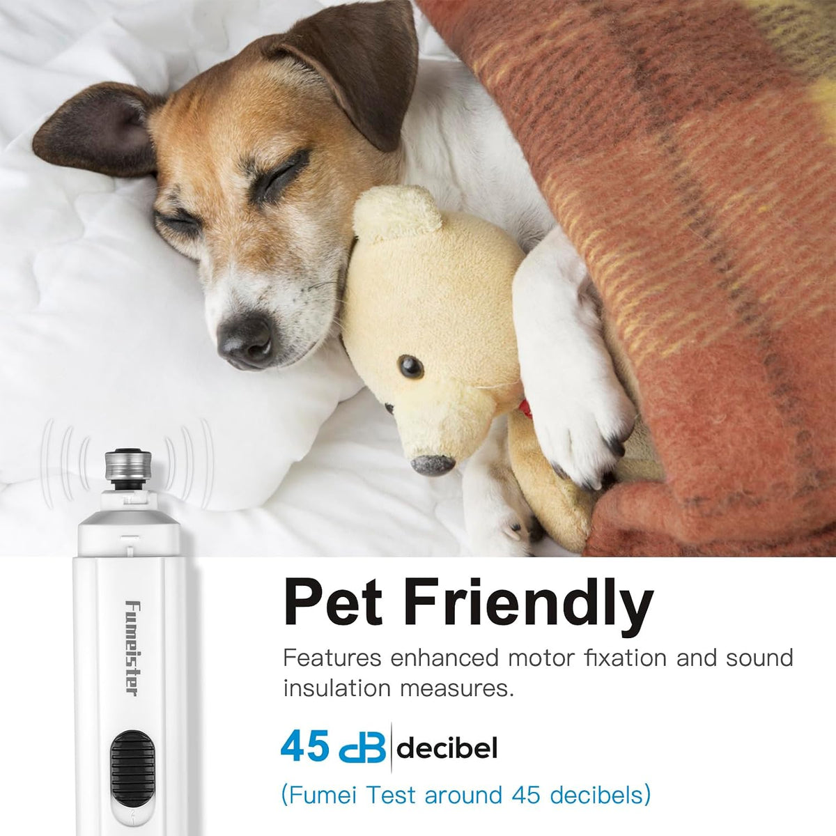 Pet Nail Grinder for Dogs - White - image 4