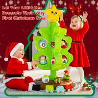 Surelect my first Christmas tree toy for little kids with train, tumblers and finger puppets - view 4