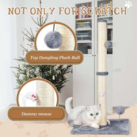 ANWA 32" Tall Sisal Cat Scratching Posts Tree for Indoor Cats Adults - Basic Cat Post Gray - image 4