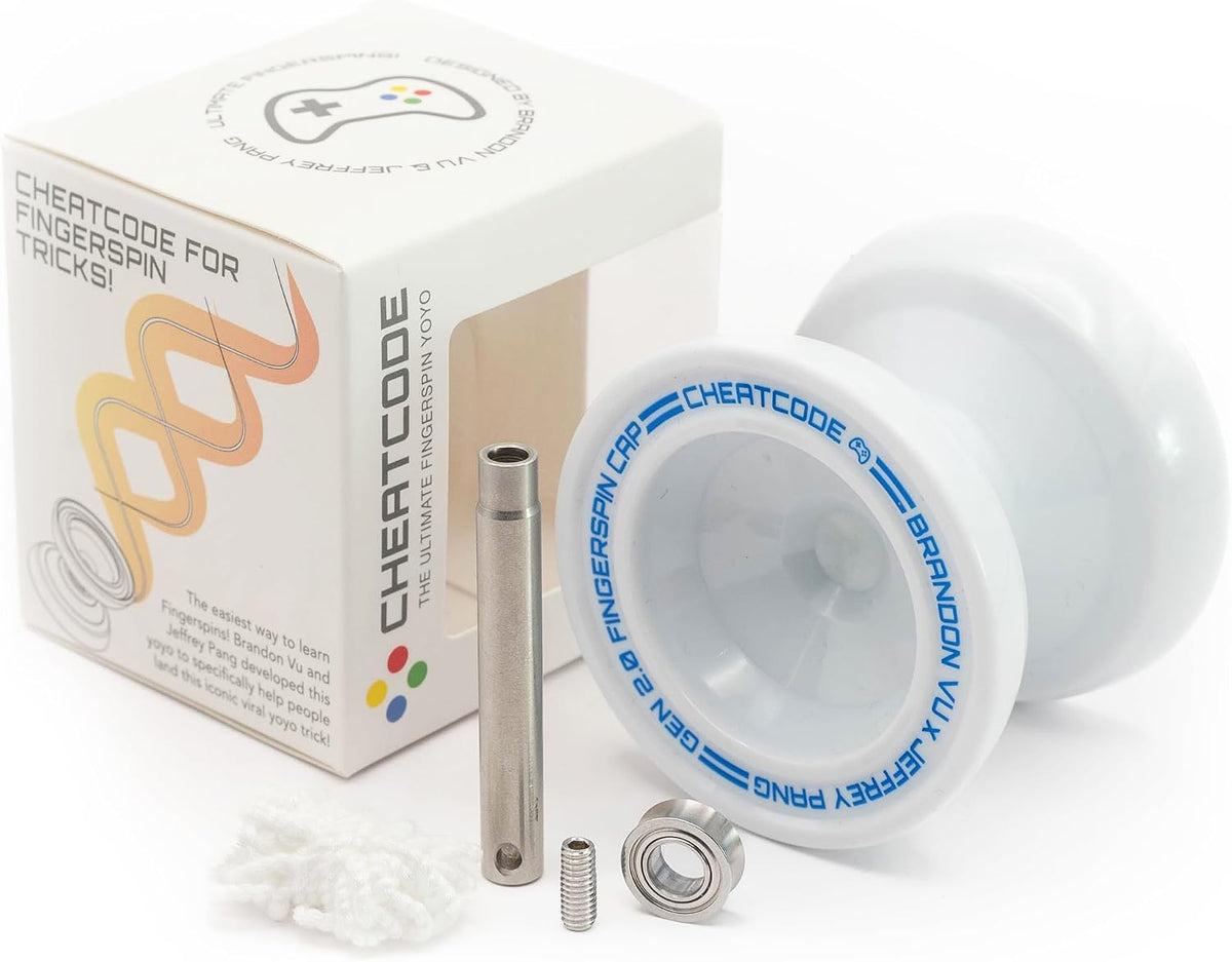 Cheatcode Yoyo by Brandon Vu, Master Fingerspin Tricks - White