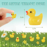 GADIEDIE130Pcs Multicolor Mini Resin Ducks - 260Pcs Yellow - image 4