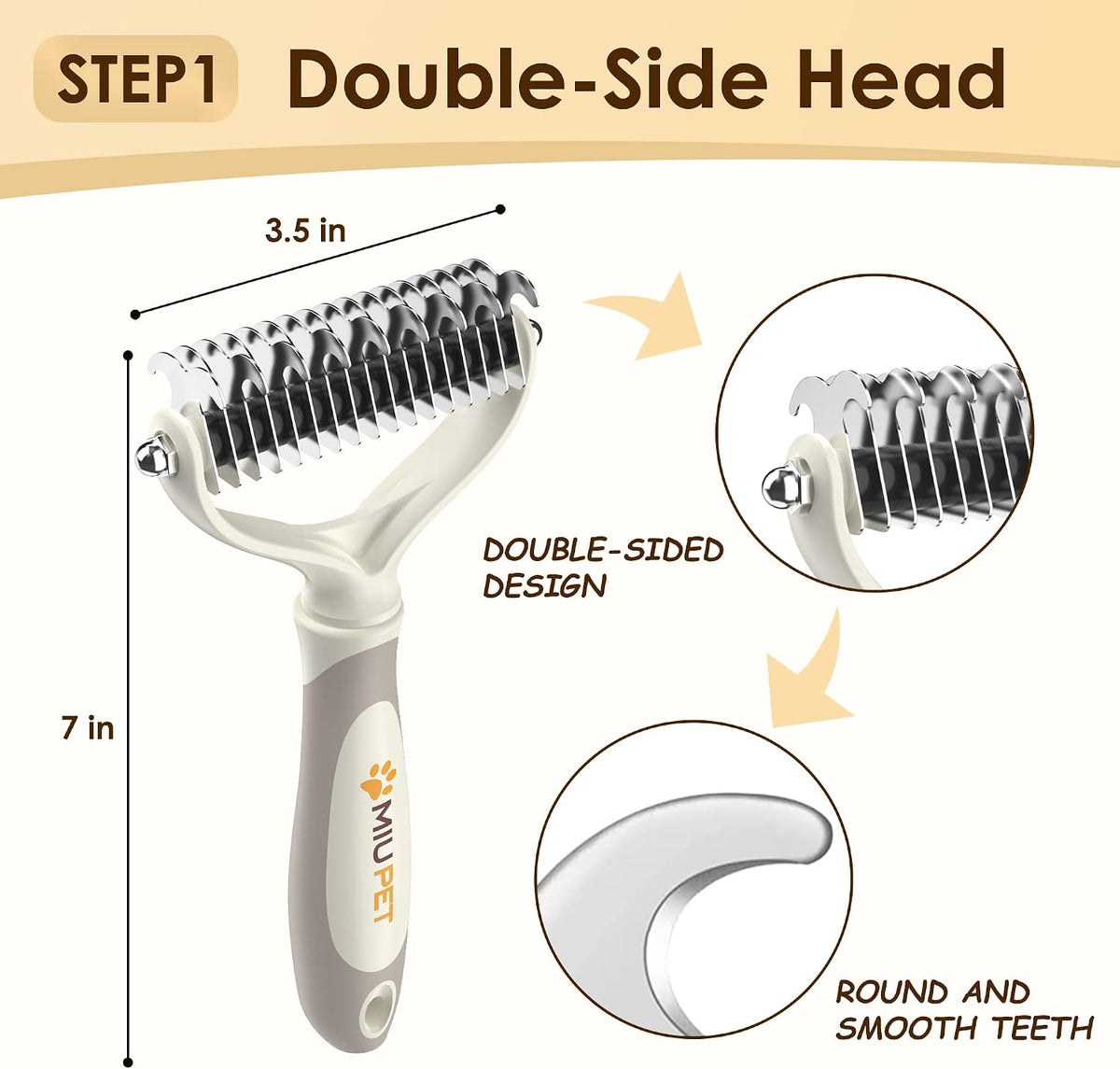 Professional Deshedding Dog Brush Grooming Kits - image 4