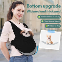 Supet Dog Sling Carrier for Small Pet - Black / Regular - image 2