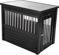 New Age Pet ECOFLEX Large Furniture Style Dog Crate & End Table - Black / 29.5"L x 21.1"W x 25.2"H - image 3