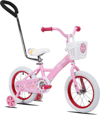 JOYSTAR 10" 12" 14" 16" Kids Bike for Boys and Girls Ages 1-7Y – Fun for Kids & Family - Pink / 16 Inch with Training Wheels