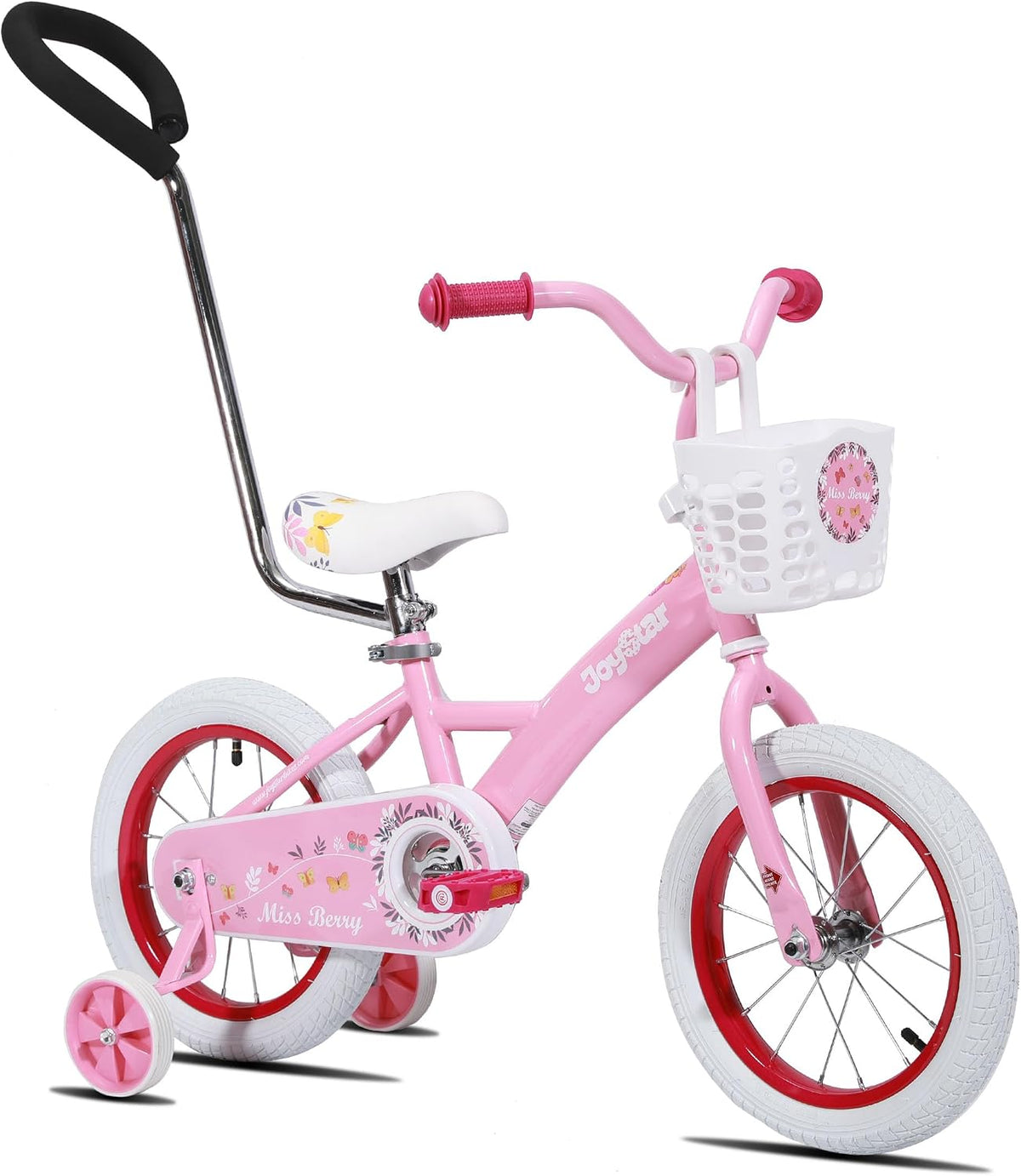 JOYSTAR 10" 12" 14" 16" Kids Bike for Boys and Girls Ages 1-7Y – Fun for Kids & Family - Pink / 16 Inch with Training Wheels