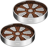 Feedoo Slow Feeder Dog Bowl-2Cups for Medium Breeds - Spiral-2Pack / XL 4~4.5Cups