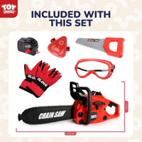 TOY Life Kids Tool Set with Kids Tool Belt & Toy Drill - Toy Chainsaw Kids Tool Set - image 3