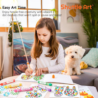 Shuttle Art Dot Markers, 10 Colors Washable Markers for Toddlers - 20 Colors / 40 - image 4