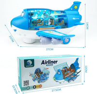 Ynybusi electric airplane toy for toddlers in pink with passengers, flight attendants and lights - view 8