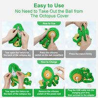 Interactive Dog Toys Octopus to Keep Them Busy – Essentials for Dogs - Green - image 3