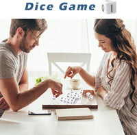 Crossword dice game with 15 acrylic letter dice and canvas pouch - view 4