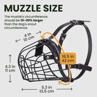 Stainless Steel Wire Basket Dog Muzzle for Husky – Essentials for Dogs - Polyvinyl Chloride (PVC) / Rottweiler - image 3