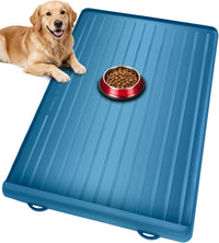 Dog Mat for Food and Water - Navy / 39.4"L x 27"W