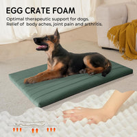 BALANCE Dog Crate Bed, Orthopedic Dog Bed Pad with Waterproof Liner, Washable Crate Foam Pet Mat - Mint Leaf / 48.0"L x 30.0"W x 2.0"Th - image 2