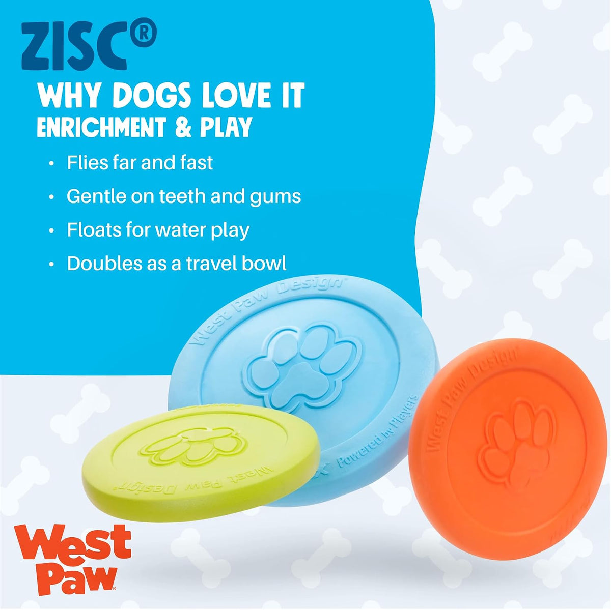 WEST PAW Zisc High-Flying Disc Dog Toy - Large / Glow / 1 - image 4