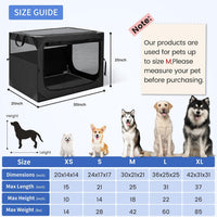 Dog Crate, Portable and Foldable Design of Dog Cage - Dark Grey / 30.0"L x 21.0"W x 21.0"H - image 2