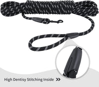 Hi Kiss Dog/Puppy Obedience Recall Training Agility Lead - 30 Feet / U1:Black-Diam 1/3" - image 3