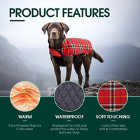 Kuoser Waterproof Dog Coat - Bright Red / 3X-Large (Pack of 1) - image 2
