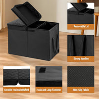 Car Seat Extender for Large Dogs - Black-L-20.1 x 11.4 x 14.2 in - image 3