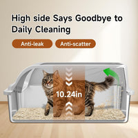 Stainless Steel Cat Litter Box with Lid - Light Gray / XL / 1 - image 2