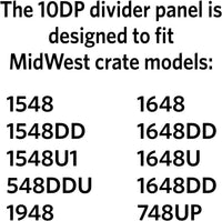 MidWest Homes for Pets Dog Crate Divider Panel for 54-inch Crates - Black / 29.4"L x 27.3"W x 0.7"H / Models 710BK, 1248, 1348TD, 1548/DD and 1648/DD/UL - image 3