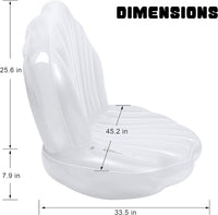 Zcaukya Inflatable Seashell Pool Float, Giant Clam – Fun for Kids & Family - image 2