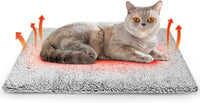 Self Warming Cat Bed, Self Heating Mat for Dog - Black / 30x20in