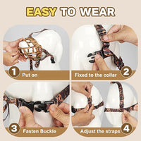 Basket Muzzle to Prevent Biting, Dog Muzzle for Large Medium Small Dogs Allows Panting Drinking Anti Chewing, Perfect for Grooming Trimming Training and Aggressive Reactive Dogs (Brown, Size 1)