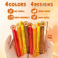 Leetous fall mini bubbles party favors with pumpkin and turkey designs - view 2