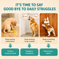 Dog Training Bells for Door - 1 Blue-orange Button - image 2