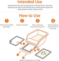 Amazon Basics Cat Litters Pee Pads, 40 Count, Universal Fit for Litter Box, Odor Control with Fresh Scent, Purple and White