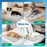Dog Cooling Mat, Extra Large Cooling Dog Bed Mat for Indoor & Outdoor, Q-Max>0.5, Machine Washable - Grey / Large - image 2