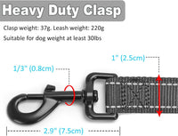3 Handle Dog Leash 10FT Triple Handle Reflective Large Medium Dogs – Essentials for Dogs - Black - image 2