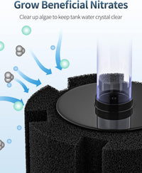 Pawfly Aquarium Large Bio Sponge Filter Quiet Betta Fry Shrimp - Up to 150Gal - image 3