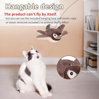 Cat Toys, Flapping Bird Cat Toy(No Flying), Interactive Catnip Toy with Springs & Catnip Bags, Chirping Noise Enrichment Moving Wings Dog Cat Kitten Toys, Flappy Flying Pets Toy for Indoor