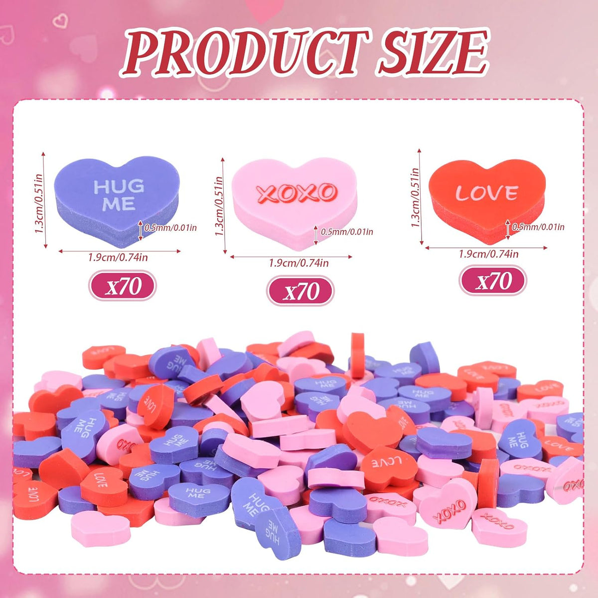 FOIMAS 300-piece mini animal erasers in assorted rubber animal shapes - view 20