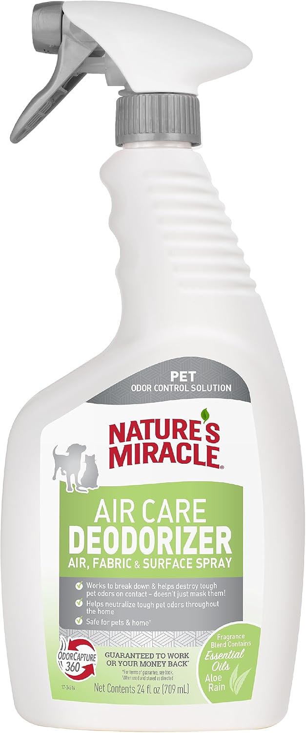 Nature's Miracle Air Care Spray for Multiple Surfaces - Aloe Rain / 24 Ounce (Pack of 1)