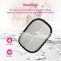 2Pcs Pet Hair Removal Gloves for Dogs and Cats, 2025 Upgraded Electrostatic Magic Hair Remover Glove,Reusable for Couch, Car Seat, Clothing, Carpet, Furniture & Bed Sheets(Brown)