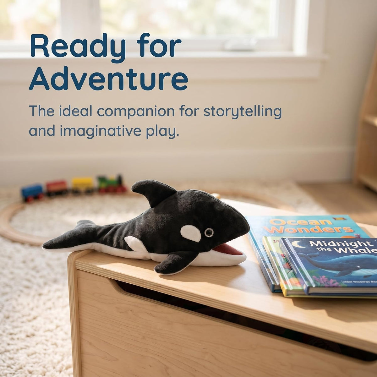 Marine Animals Hand Puppets for Kids, Toddler Includes Sharks - Whales / Marine Animals - image 3