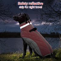 Dog Winter Jacket Cozy Reflective Waterproof Windproof Warm Pet - Small / BerryPink - image 3