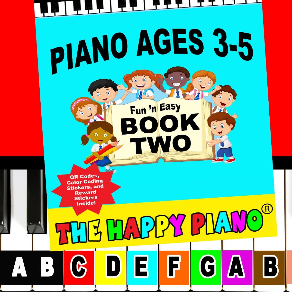 The Happy Piano Toddler Piano Book 1 Kit for Kids Ages 3-5 - Book 2