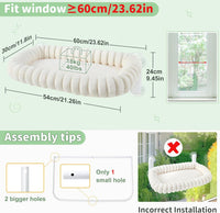 Sunhoo Foldable Cat Window Perch - White / 23.62"L x 11.8"W x 9.45"TH - image 2