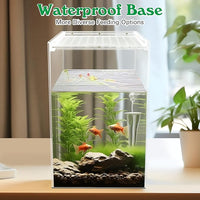 Reptile Terrarium Enclosure 6"x6"x10" Tall Acrylic Tarantula Breeding Box Magnetic Hermit Crab Habitat Vertical Tank Transparent Jumping Spider Cage for Insect Mantis Scorpion Sling Isopods