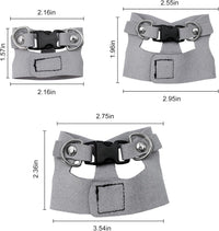 3PCS Bearded Dragon Harness and Leash Set - Grey - image 2