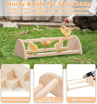 PETSFIT Baby Chick Roosting Bar, Anti-Rotation, Solid Wood - 14.4“L×8W×4.3"H / Basic - image 3
